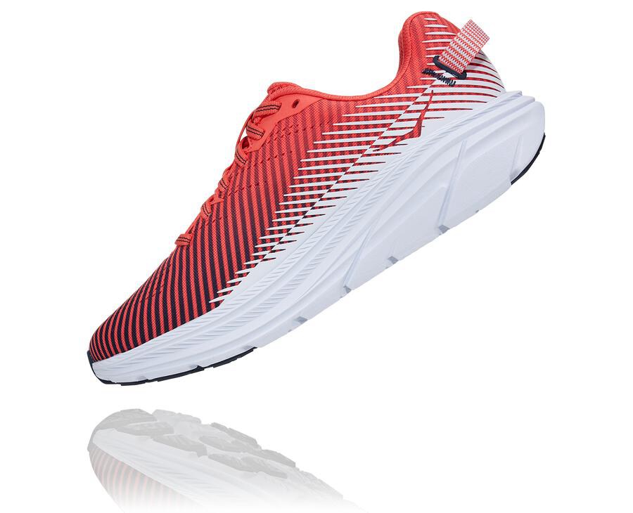 Hoka One One Running Shoes Womens Red/White - Rincon 2 - 39567OIBZ